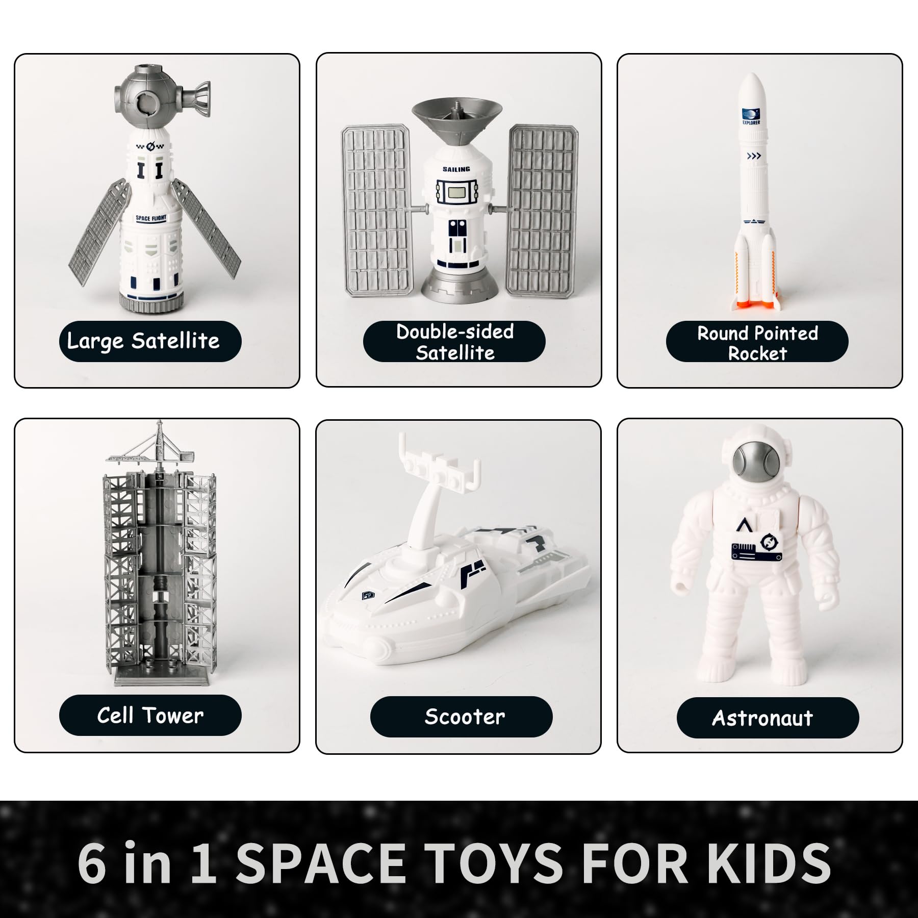 Amazon.co.jp: Wbzle 宇宙玩具キット 宇宙船おもちゃセット 宇宙飛行士